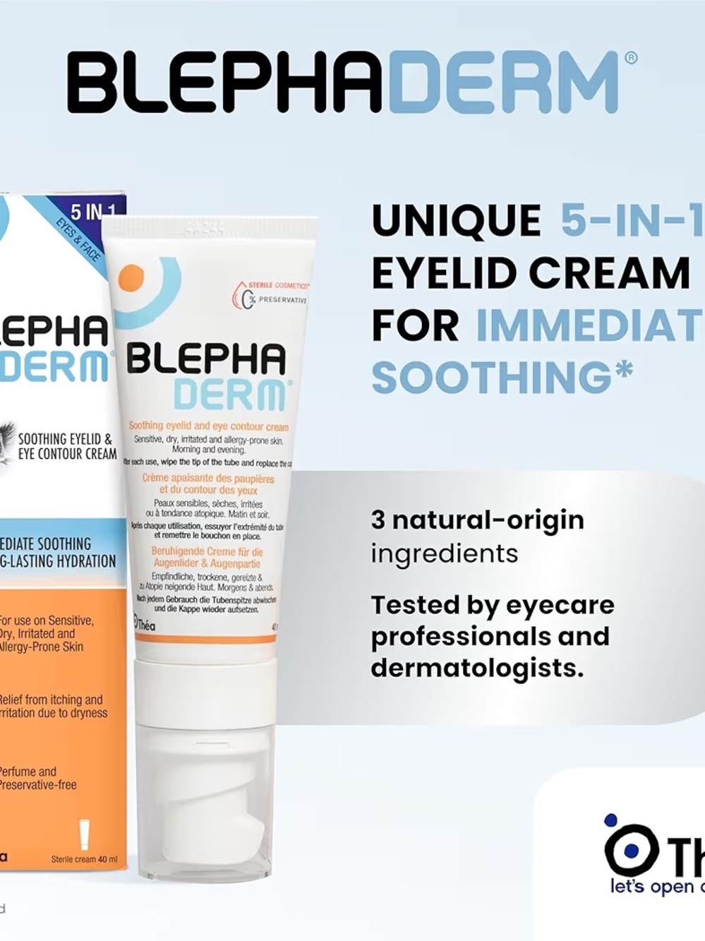 Soothing Eyelid & Eye Contour Cream — White/Orange